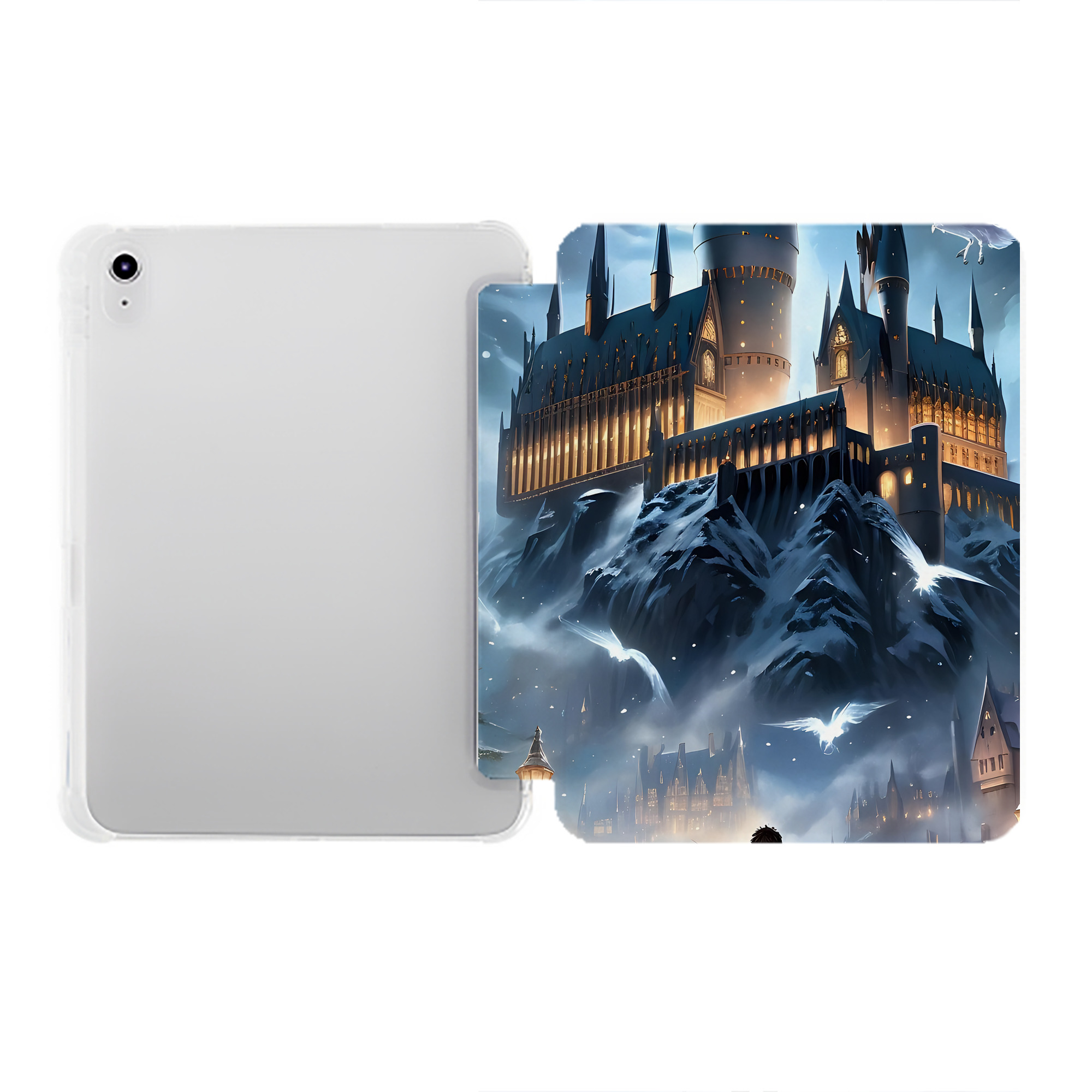 （画像用） Harry Potter ハリー・ポッターシリーズ IPad ケース ペン収納付き 三つ折りスタンド PUレザー×シリコン 対応機種9.5/10.5/10.9インチ